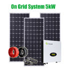 Flat Roof Wifi 150m Growatt Inverter AC220V 5KW  On Grid Solar System