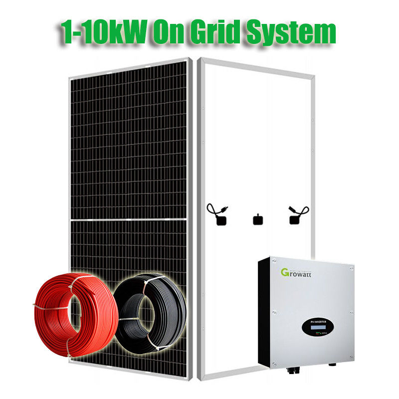 6KW Multi Core 2*4mm2 On Grid Solar Power System With 6kW Inverter