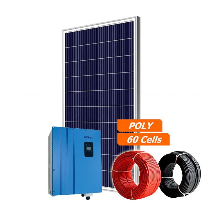 150M Single Core 4mm2 7KW Kstar On Grid Solar PV System With 275W Solar Panel