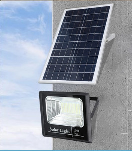437*90*356mm 300W 48000mah Solar Panel LED Flood Light