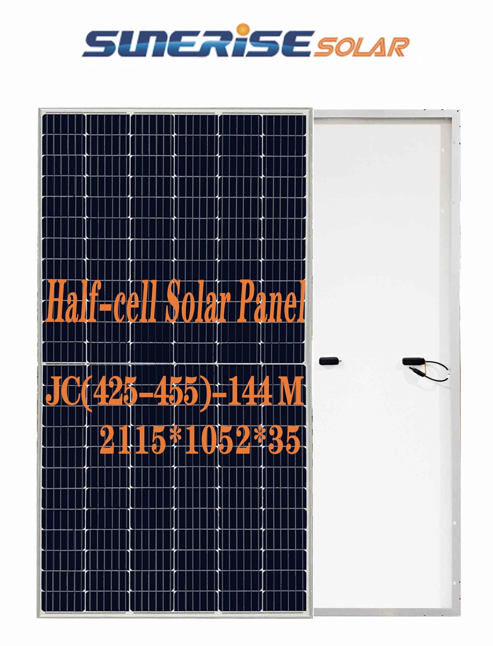 25 Years 144 Cells 440W 24KG Half Cell Solar Module