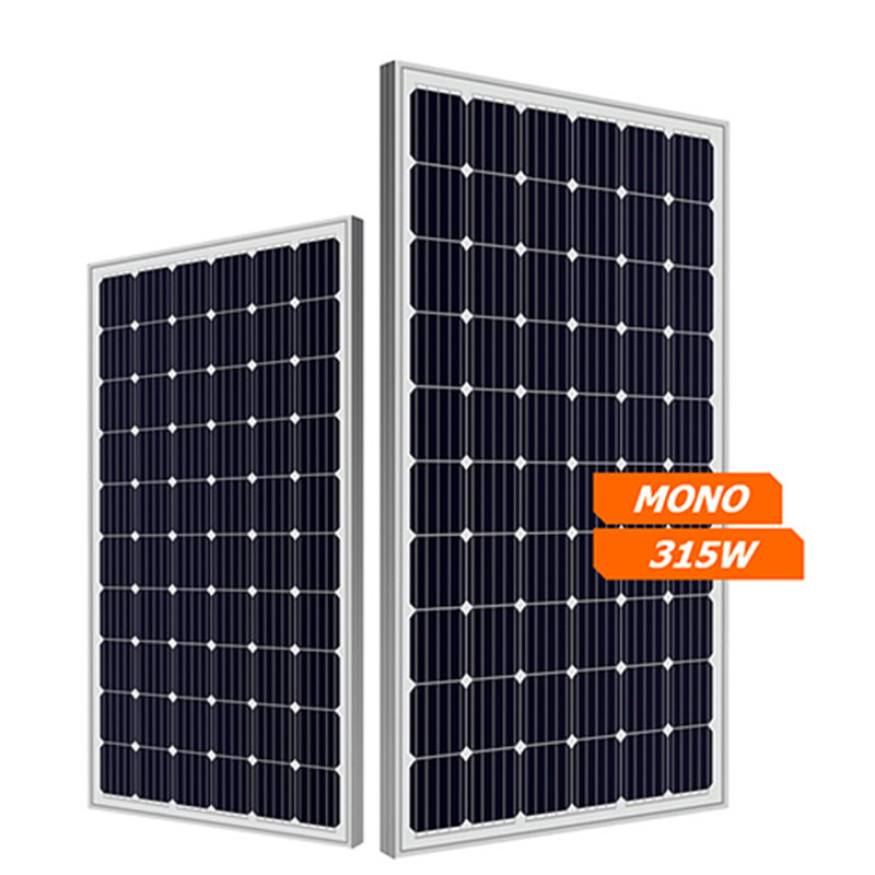 320W 60 Cells Roof Top Monocrystalline Solar Cell Silicon Type
