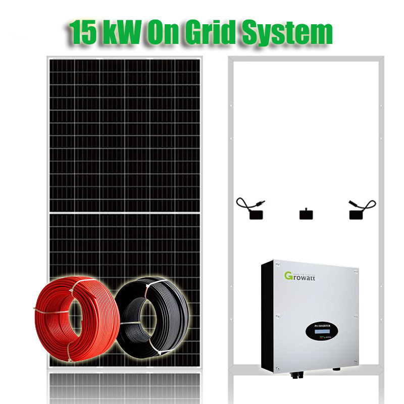 Single Core 2400Pa 15kW On Grid Solar Panel Inverter System
