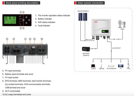 Inverter Hybrid On Off Grid 5Kw Hybrid On Grid Off Grid Inverter