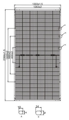 720 Pv Module 720w HJT Half Cell PV Module 132 Cell Bifacial Double Glass Solar Panel
